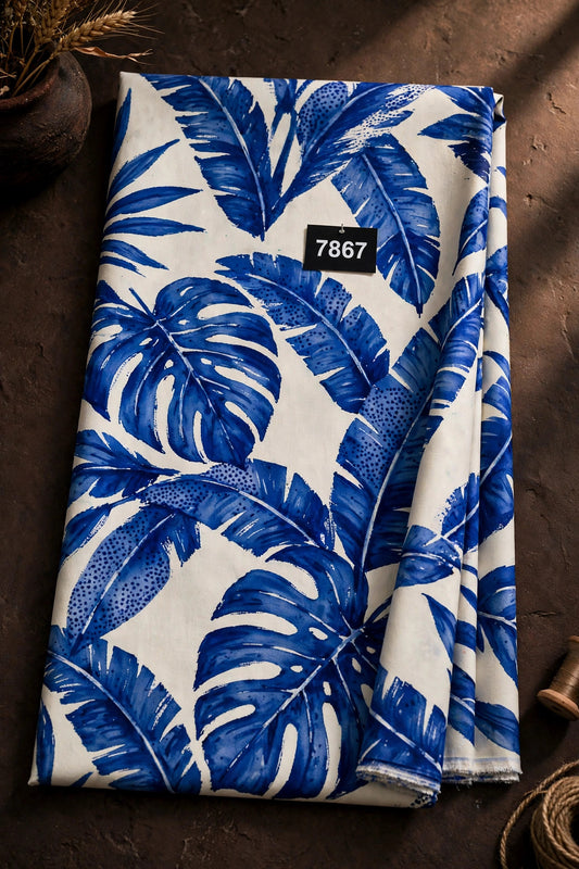 Wholesale 7867 Elegant Floral Prints On Pure Natural Crepe - PURE NATURAL CREPE | The Wardrobe Fabrics