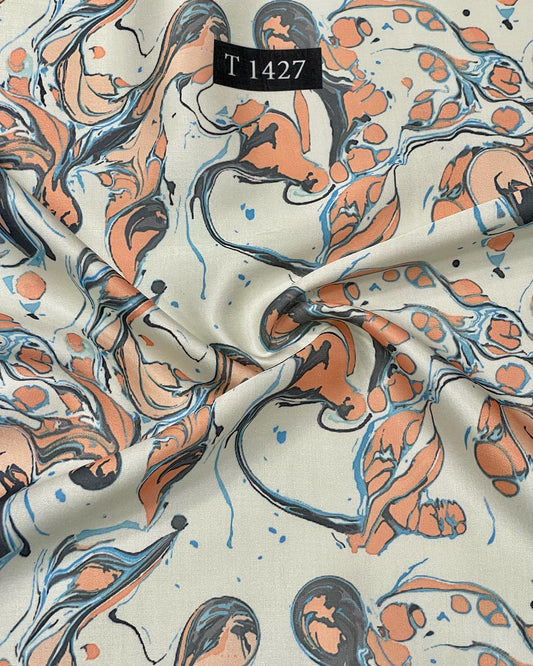 Modal Satin Marble Print Collection