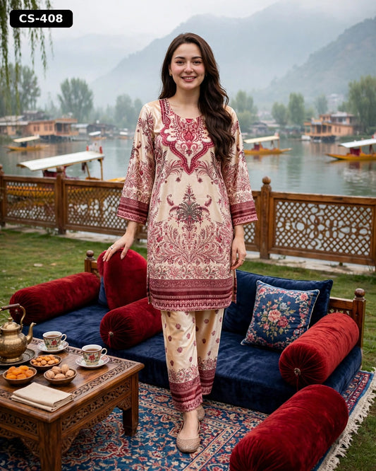 Wholesale Gulab Velvet Co-ord Set | The Wardrobe Fabrics