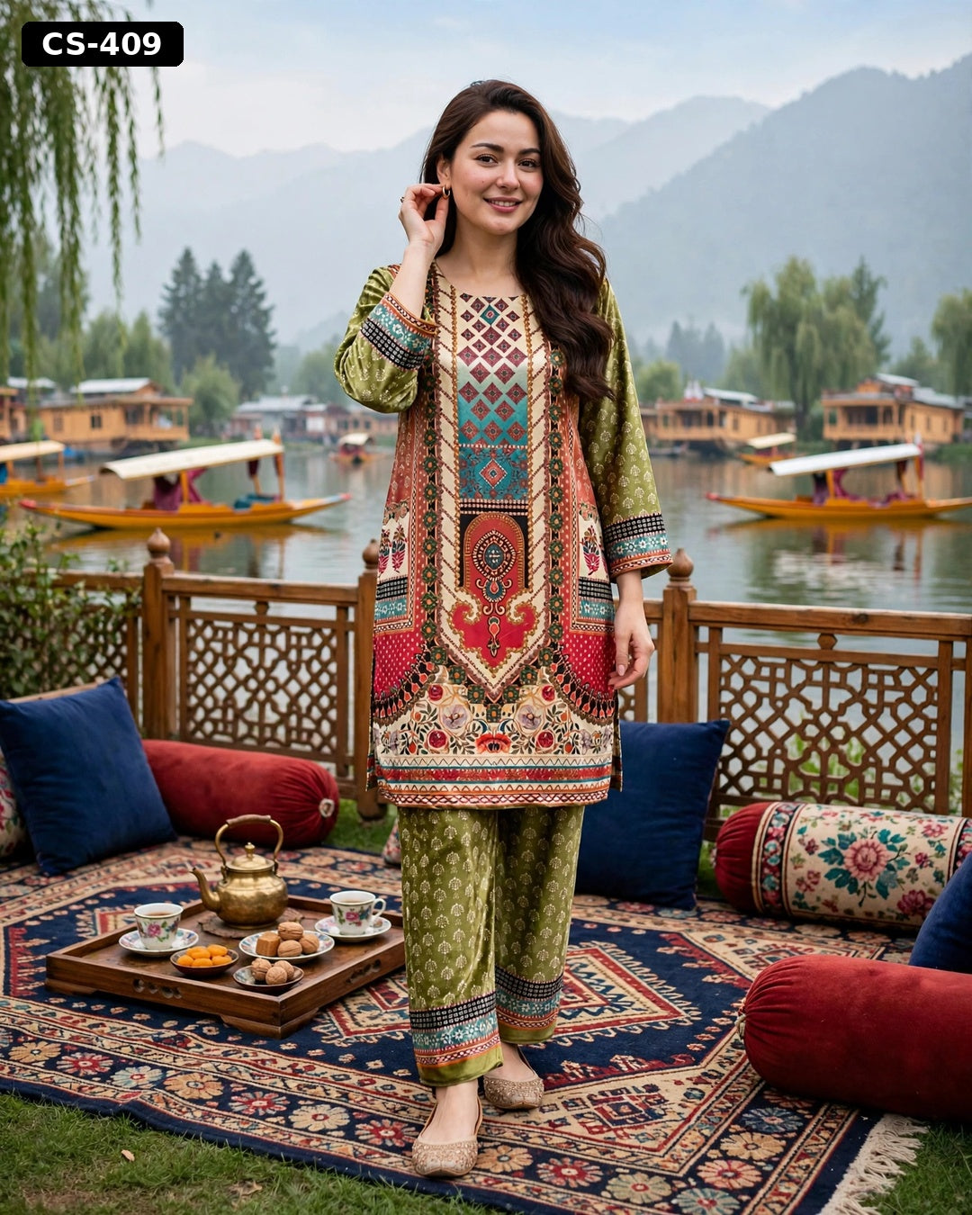 Wholesale Gulmarg Velvet Co-ord Set | The Wardrobe Fabrics