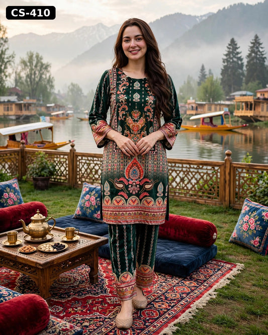 Wholesale Pahalgam Velvet Co-ord Set | The Wardrobe Fabrics