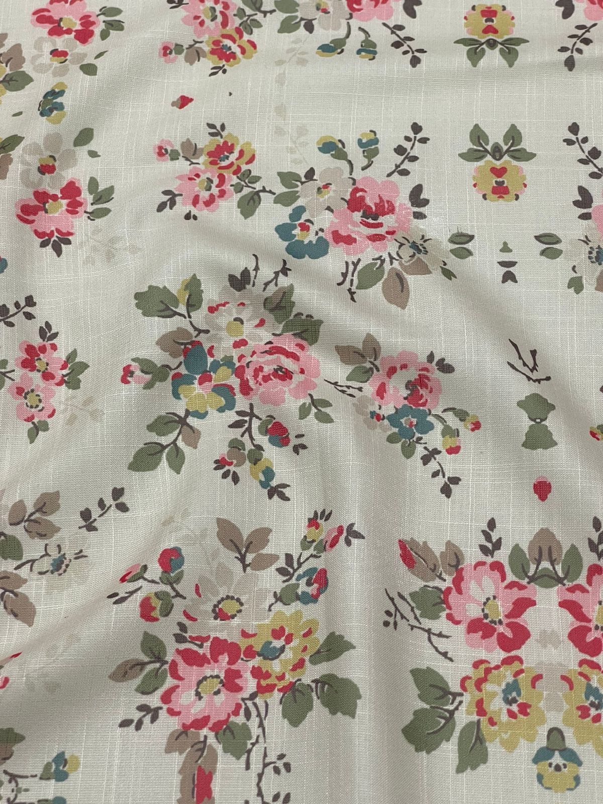 Summer prints on Cotton Linen fabric