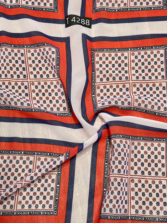 GEORGETTE GEOMETRIC PRINTS