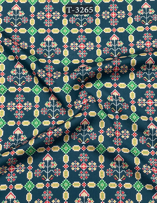 TUSSAR SILK TRADITIONAL PRINT