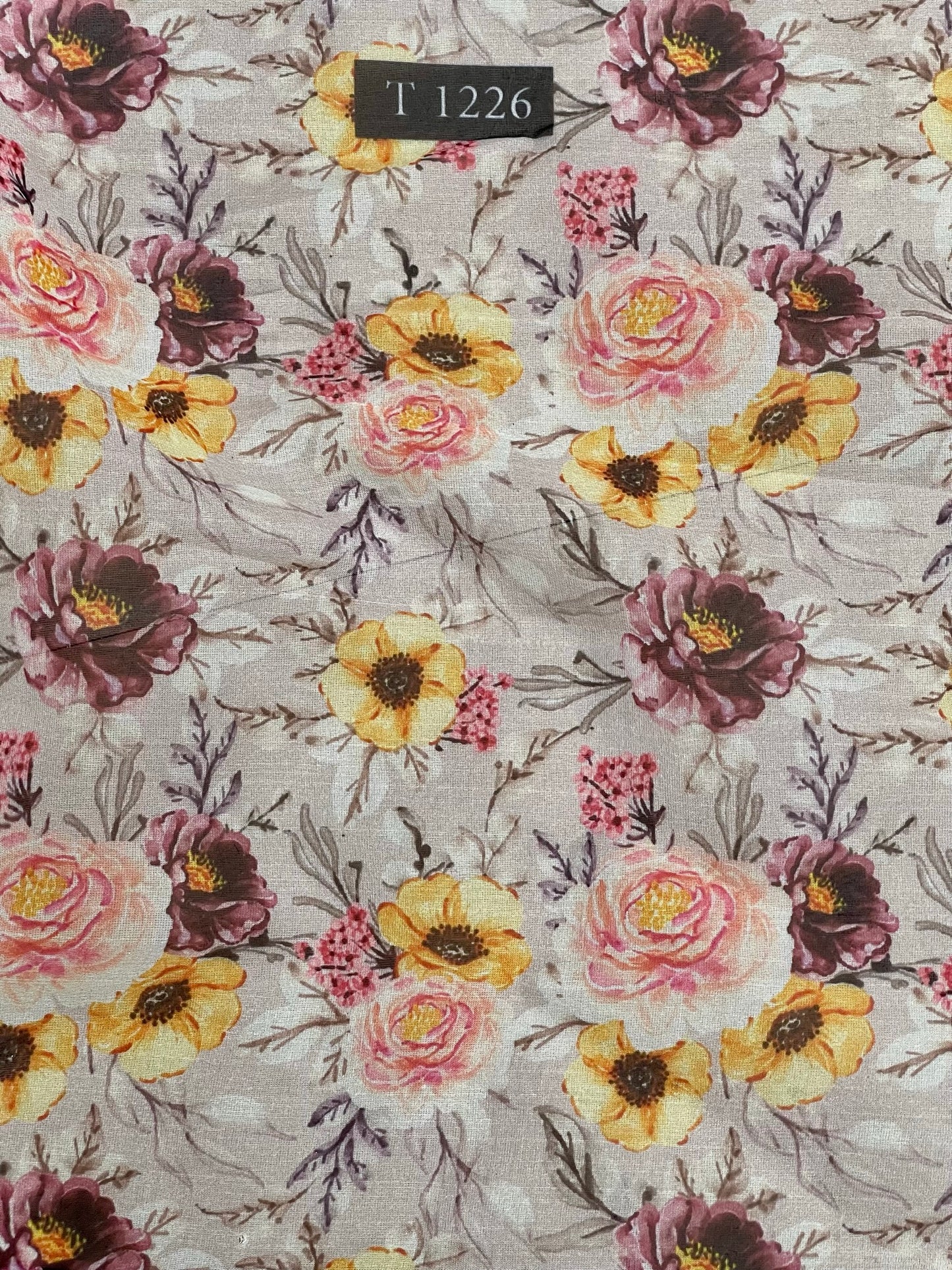 Organza Floral Print