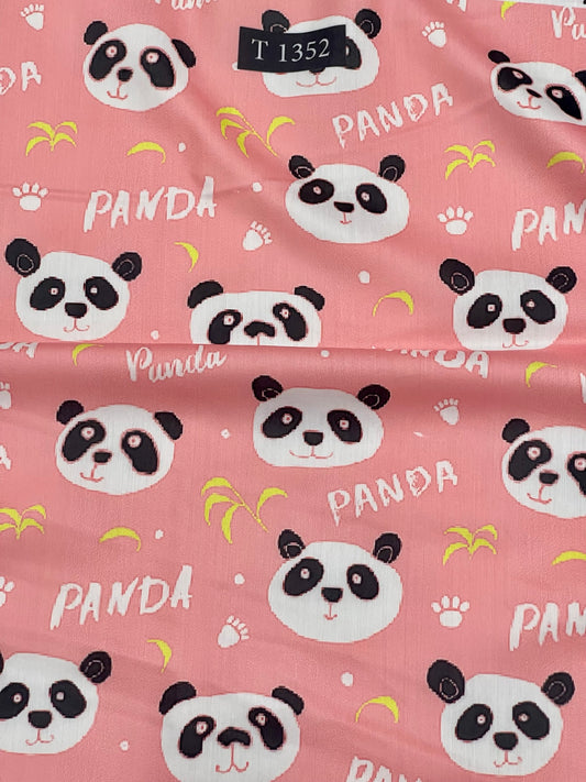 Kids Cartoon Print on Muslin