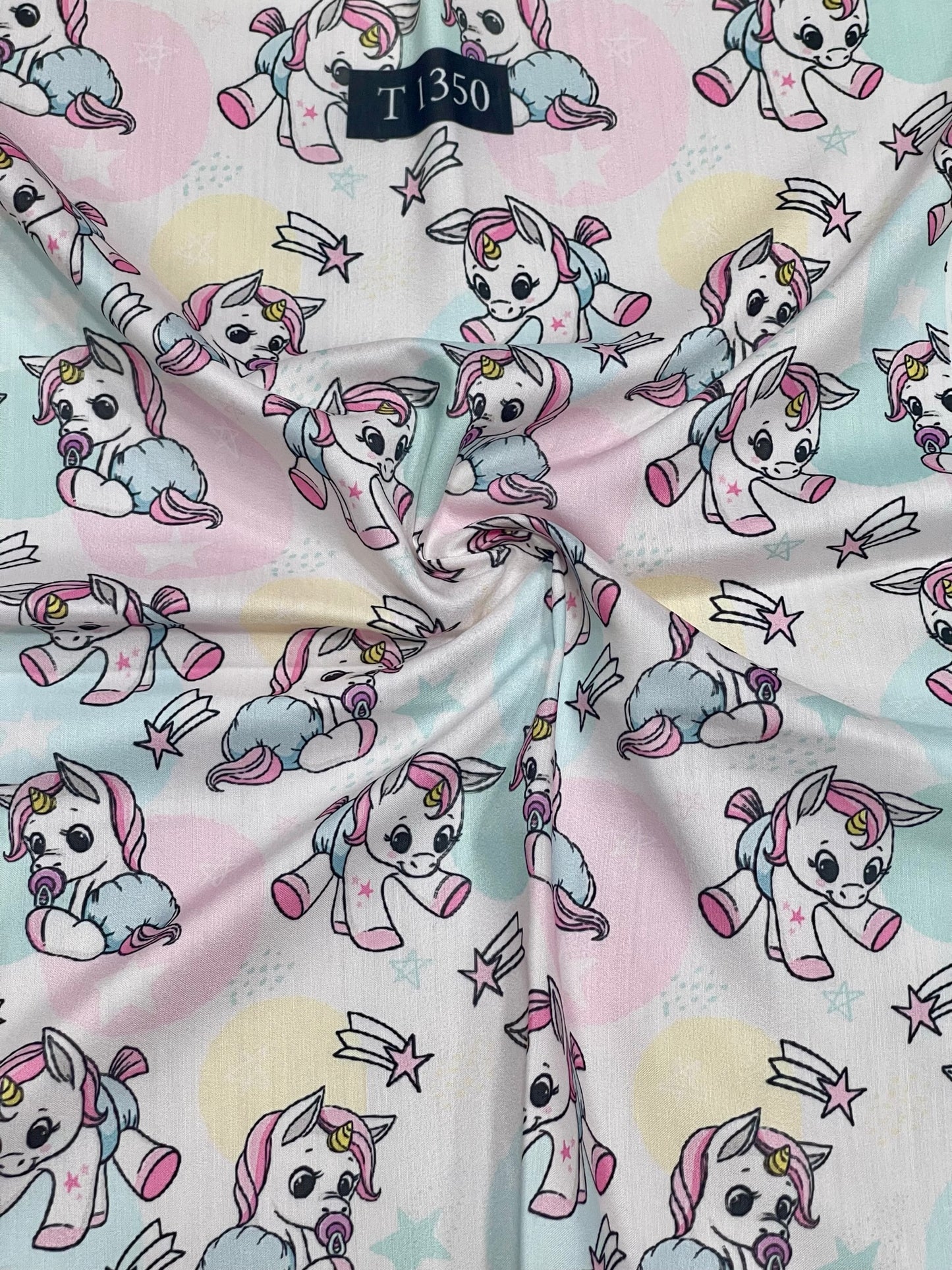 Kids Cartoon Print on Muslin