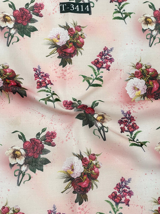 Linen Floral Print