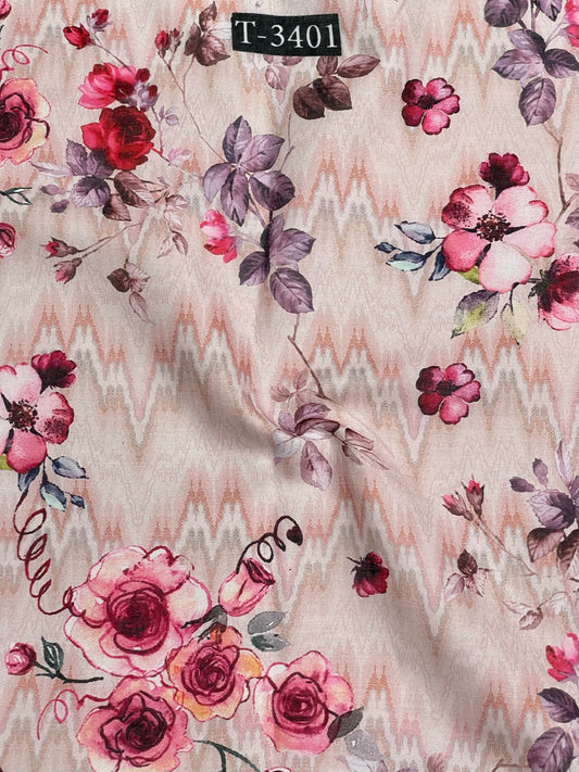 Linen Floral Print