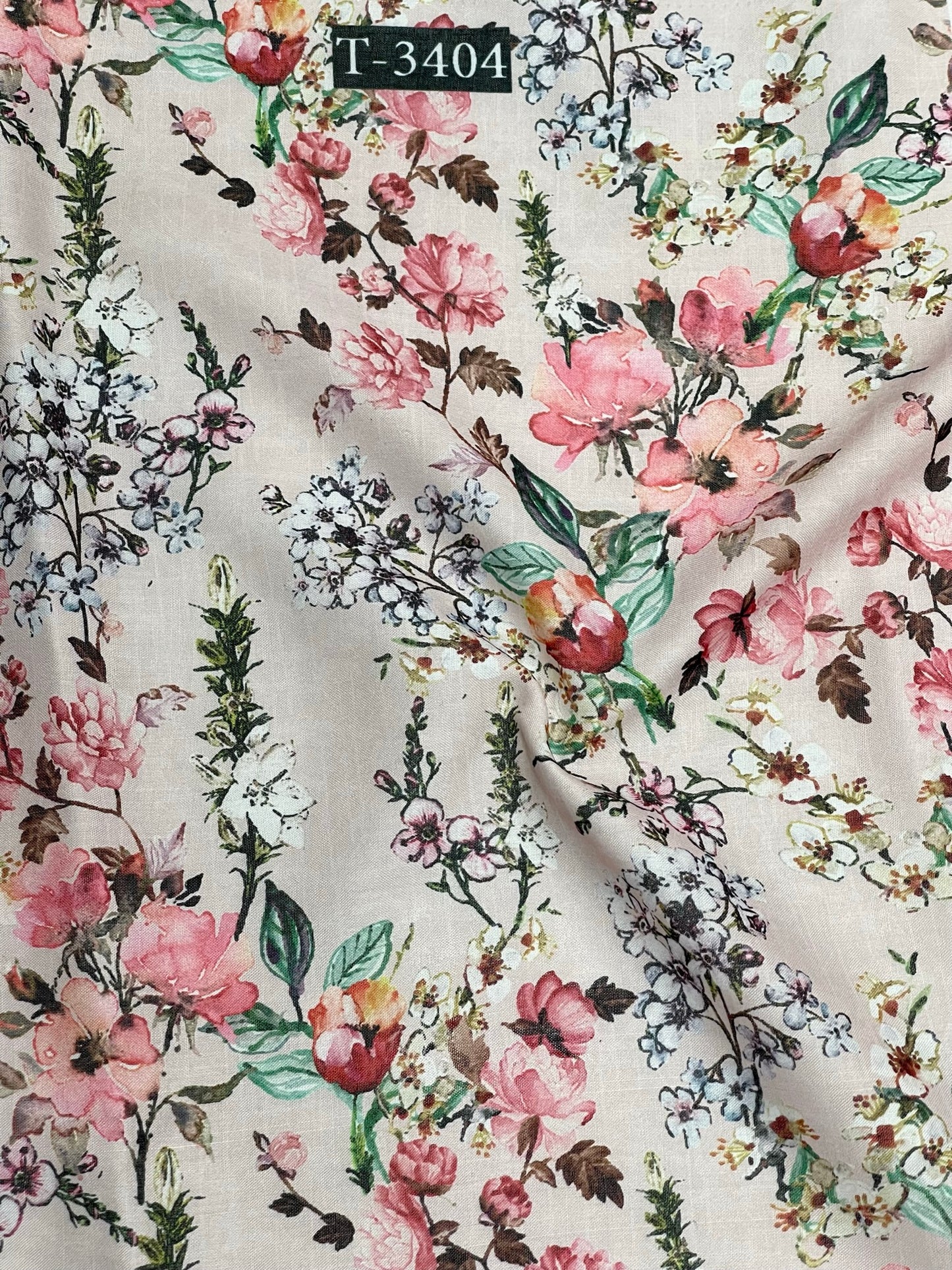 Linen Floral Print