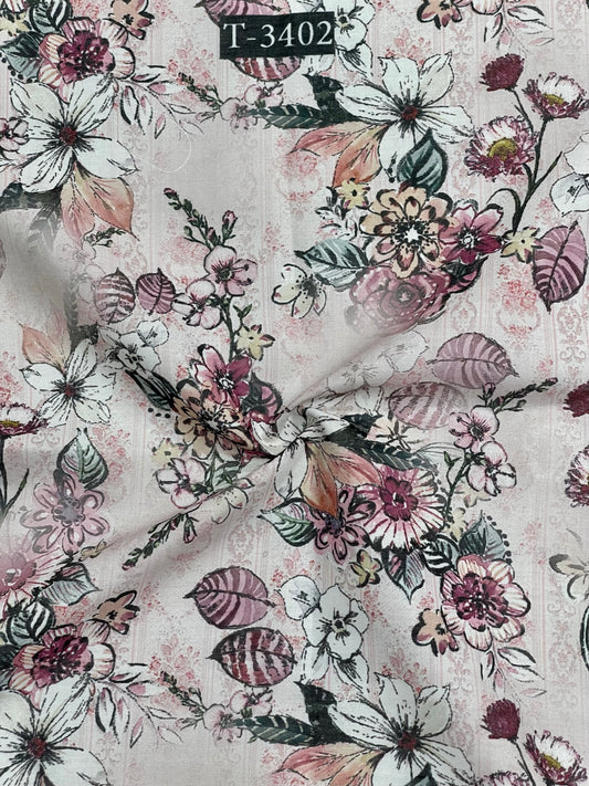 Linen Floral Print