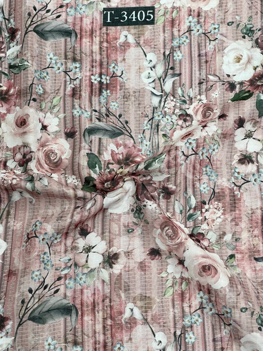 Linen Floral Print