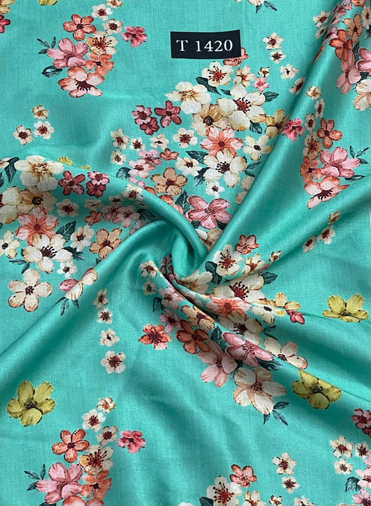 Modal Satin Sabyasachi Floral Print