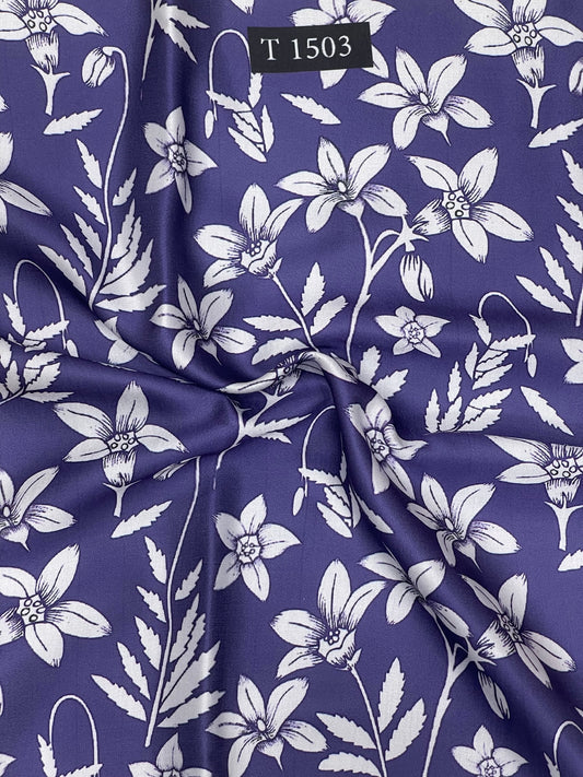 Modal Satin Floral Abstracts Prints