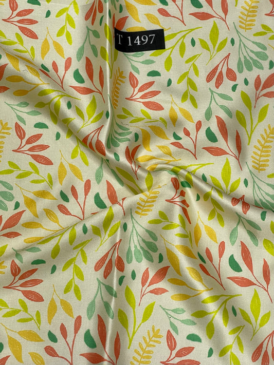 Modal Satin Floral Abstracts Prints