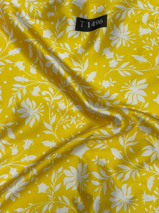 Modal Satin Floral Abstracts Prints