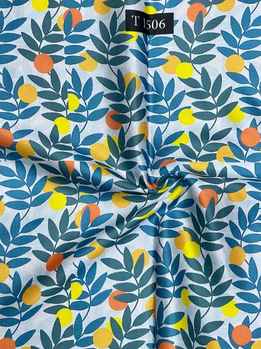 Modal Satin Floral Abstracts Prints