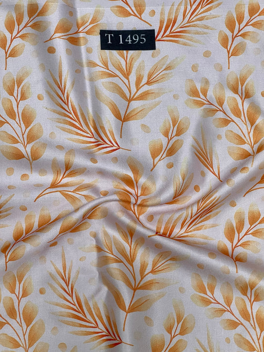 Modal Satin Floral Abstracts Prints