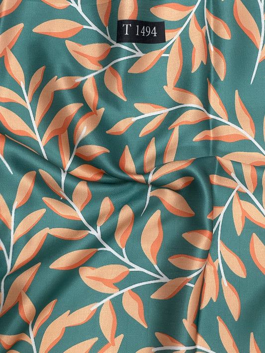 Modal Satin Floral Abstracts Prints