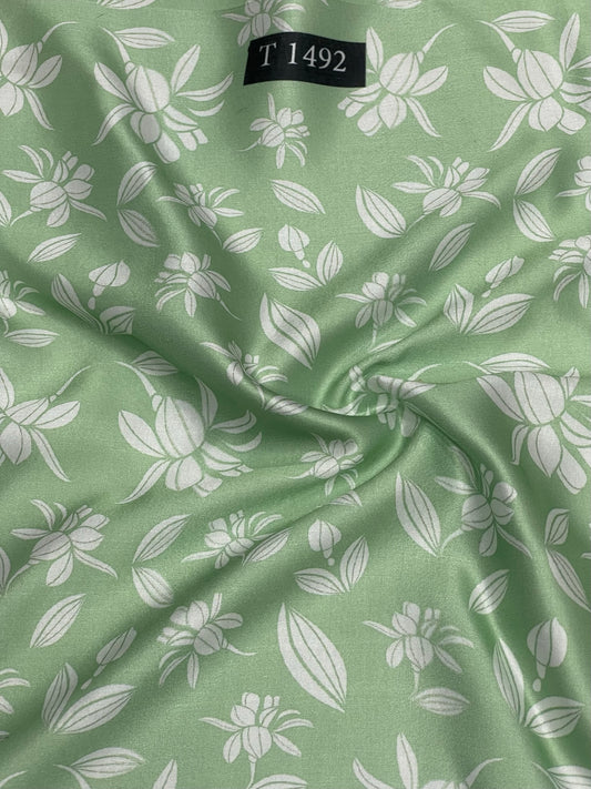 Modal Satin Floral Abstracts Prints