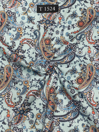 Wholesale Paisley Muslin Print – Muslin Paisley Print | The Wardrobe Fabrics