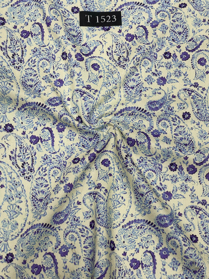 Wholesale Muslin Paisley Print | The Wardrobe Fabrics