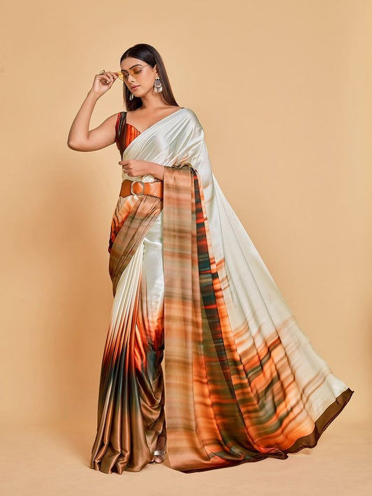 Satin Georgette Saree