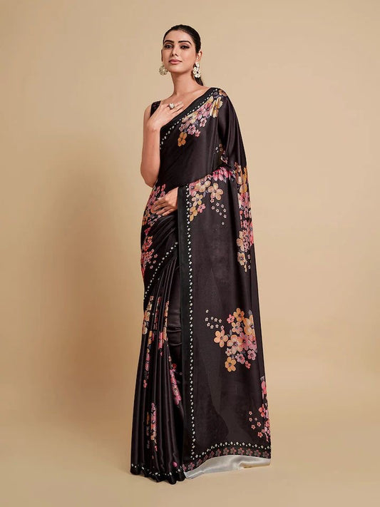 Satin Georgette Saree