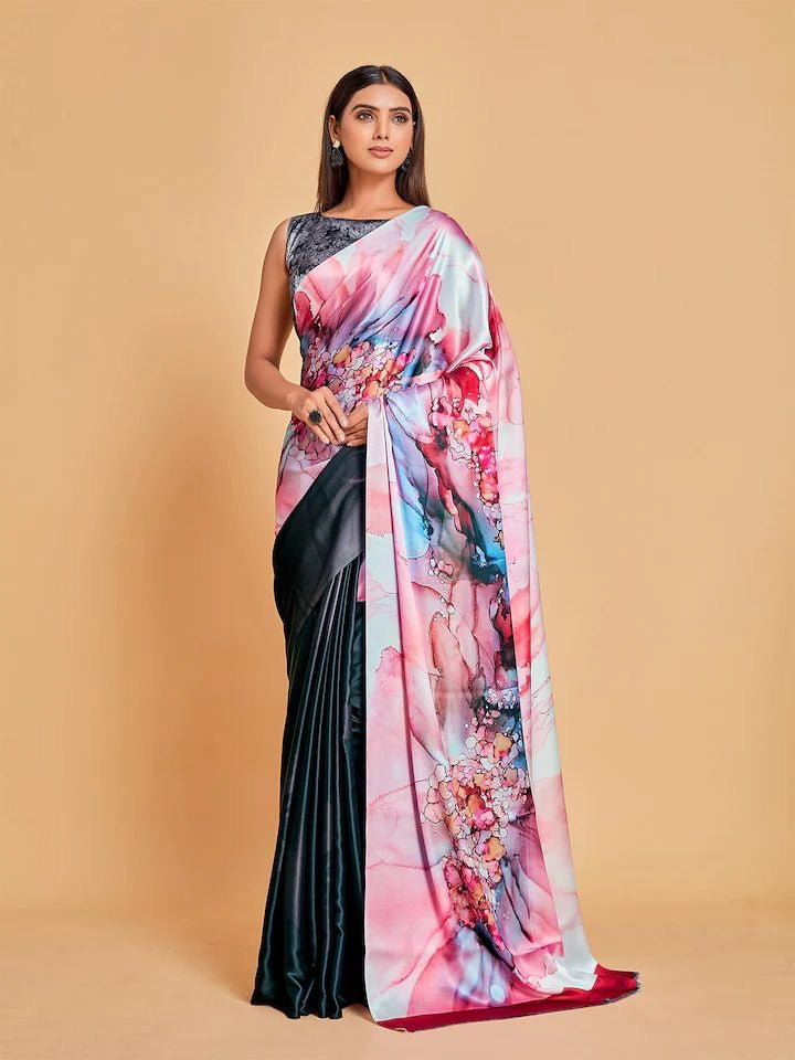 Satin Georgette Saree