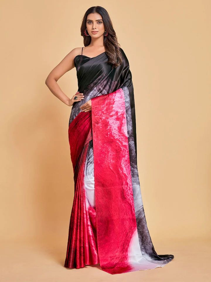 Satin Georgette Saree