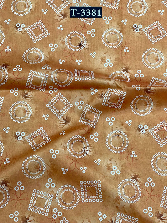 Bandhani Print On Tussar Silk