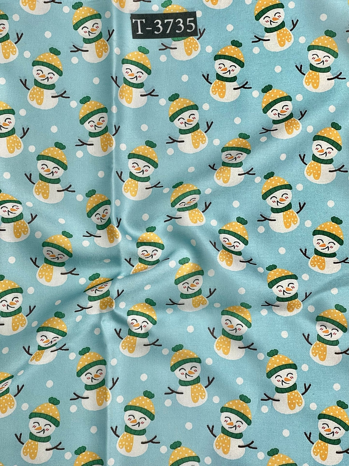 Christmas Print On Satin