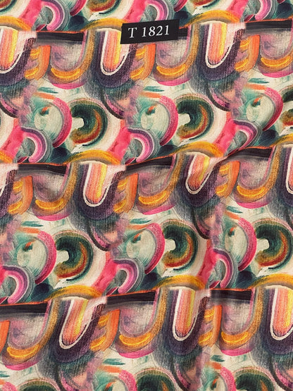 Wholesale Crepe Abstracts Print | The Wardrobe Fabrics