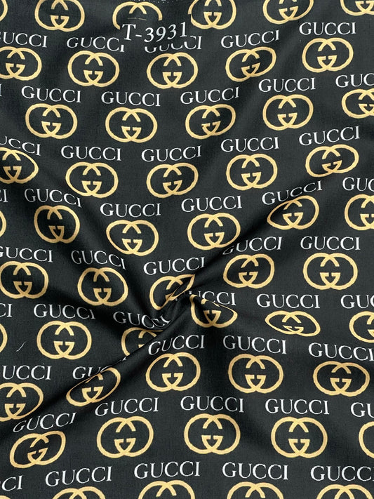 BRAND PRINTS ON SATIN