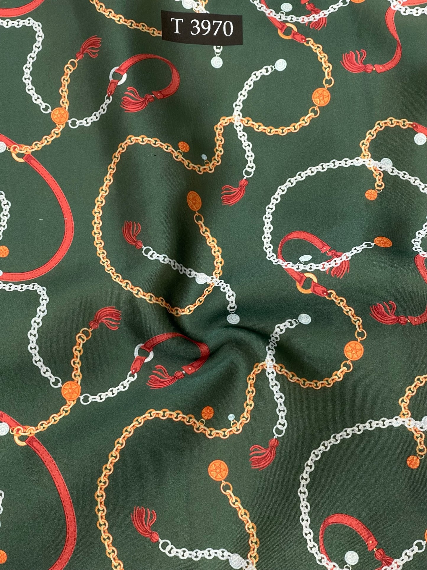 Trending Satin Chain Print