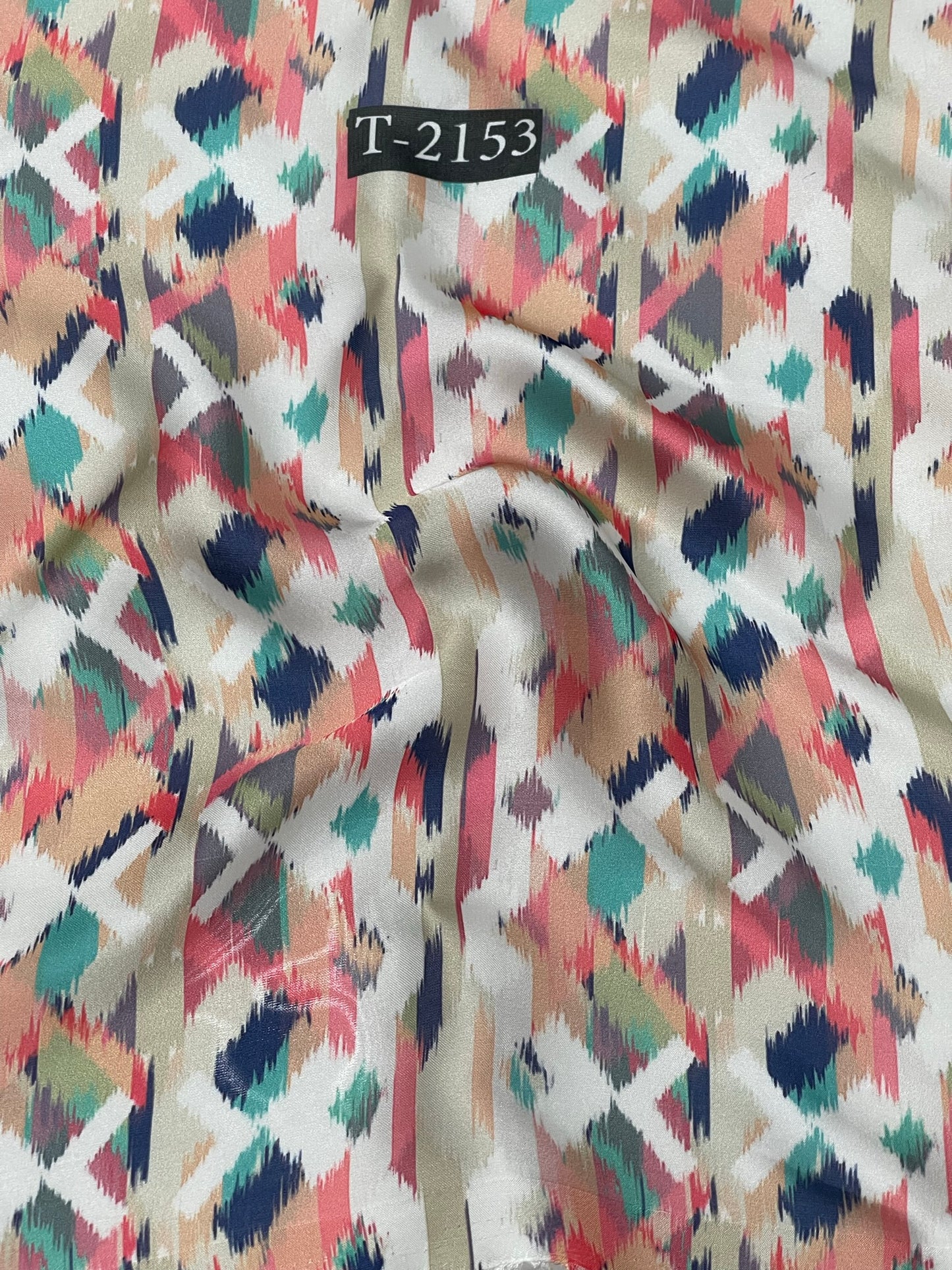 SATIN GEORGETTE ABSTRACTS PRINT