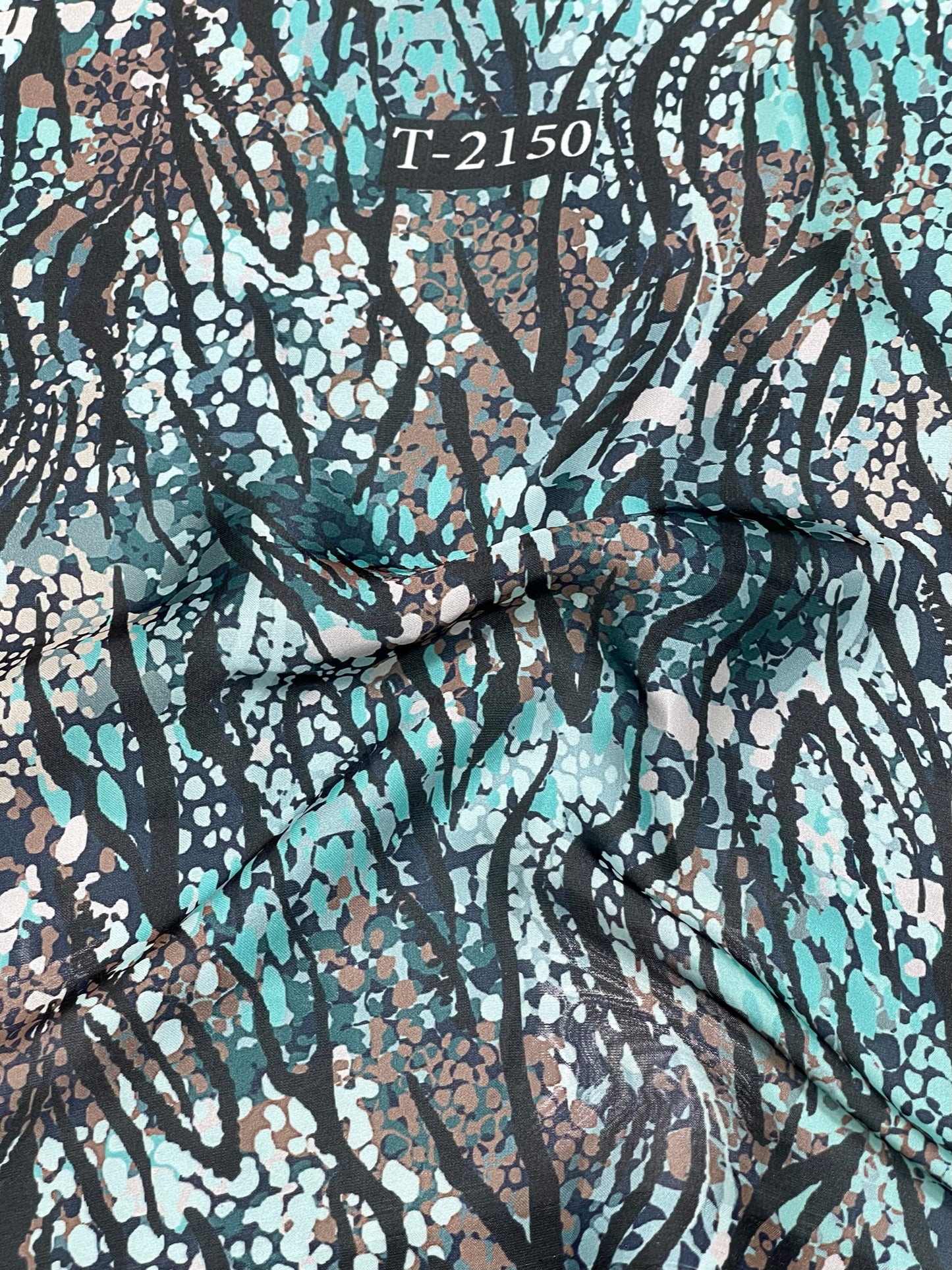SATIN GEORGETTE ABSTRACTS PRINT