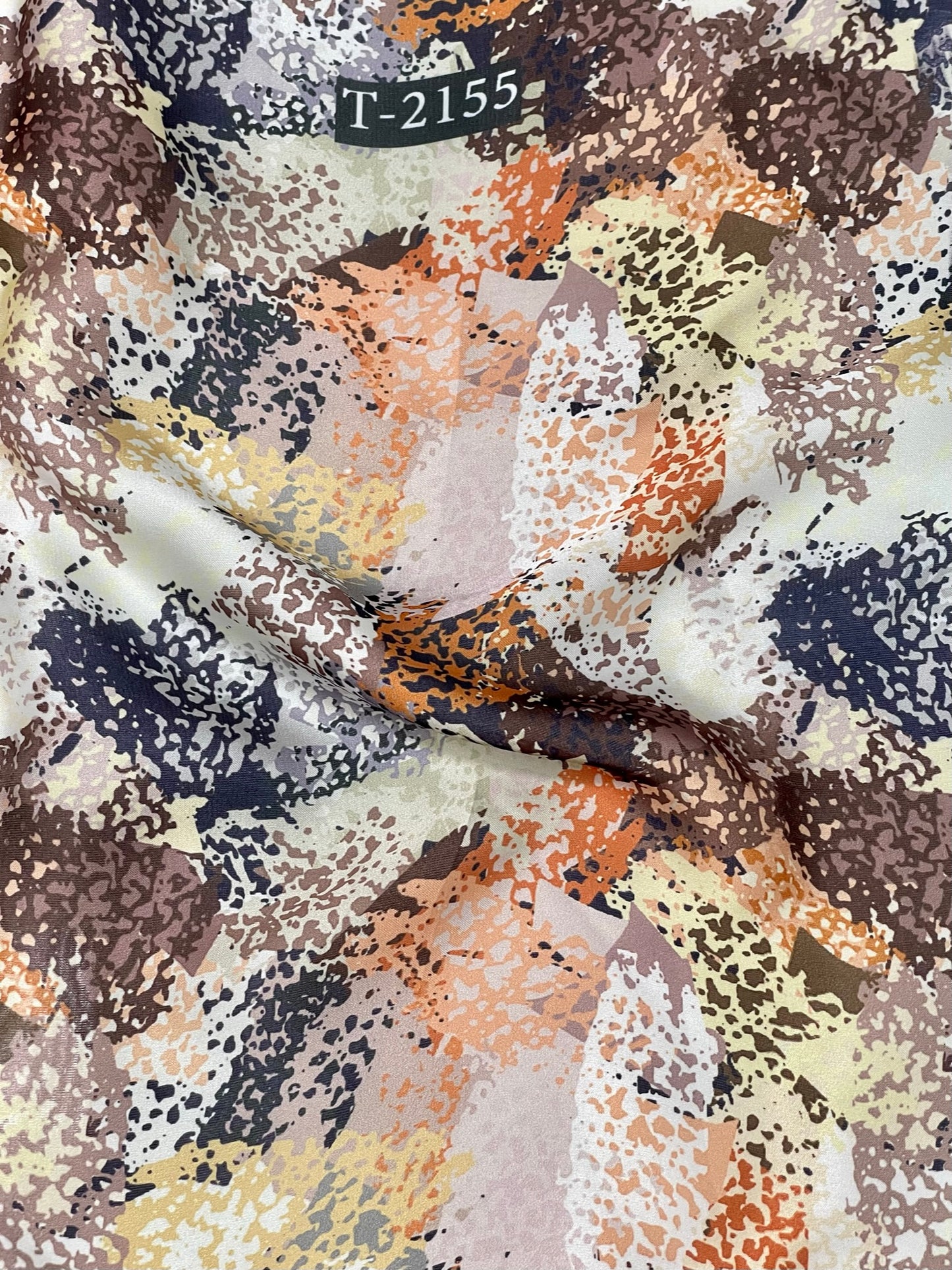 SATIN GEORGETTE ABSTRACTS PRINT