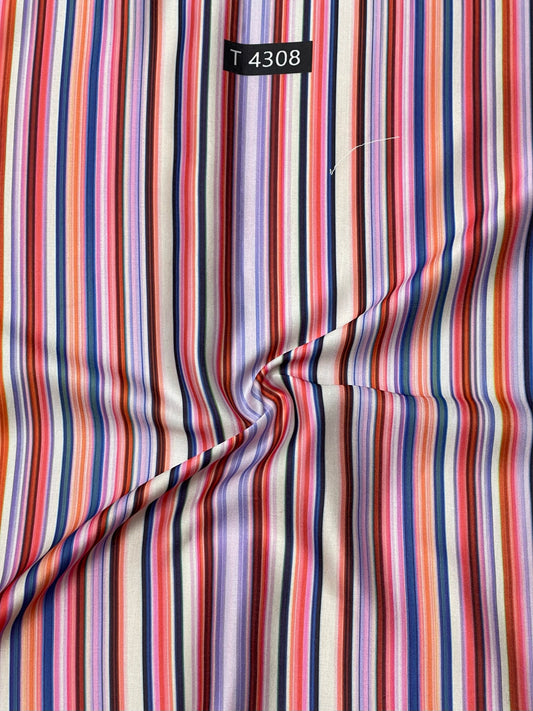 Modal Satin stripes Prints