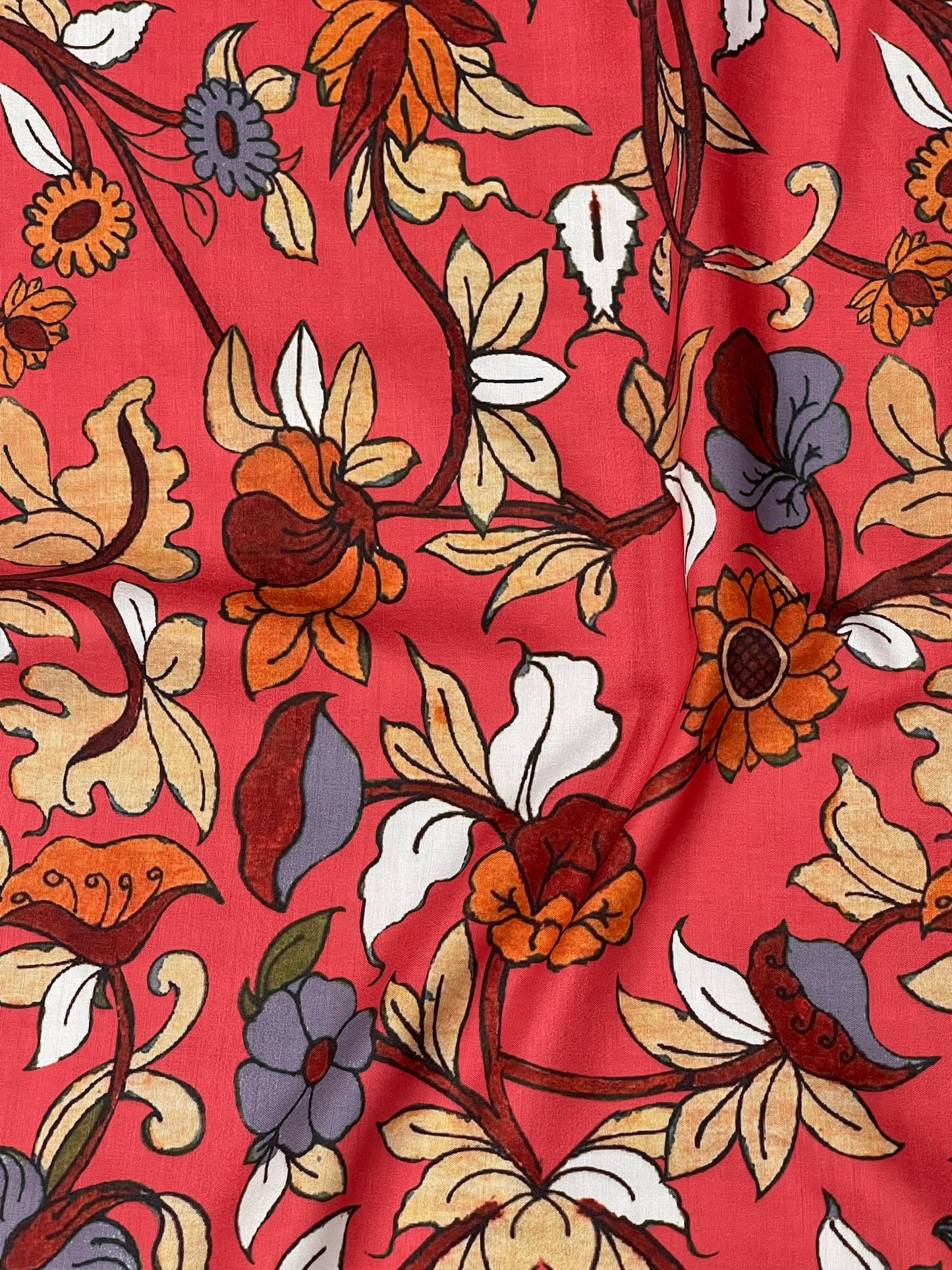 Kalamkari Print On Muslin
