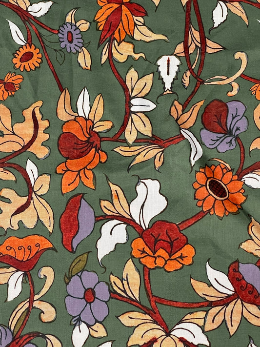 Kalamkari Print On Muslin