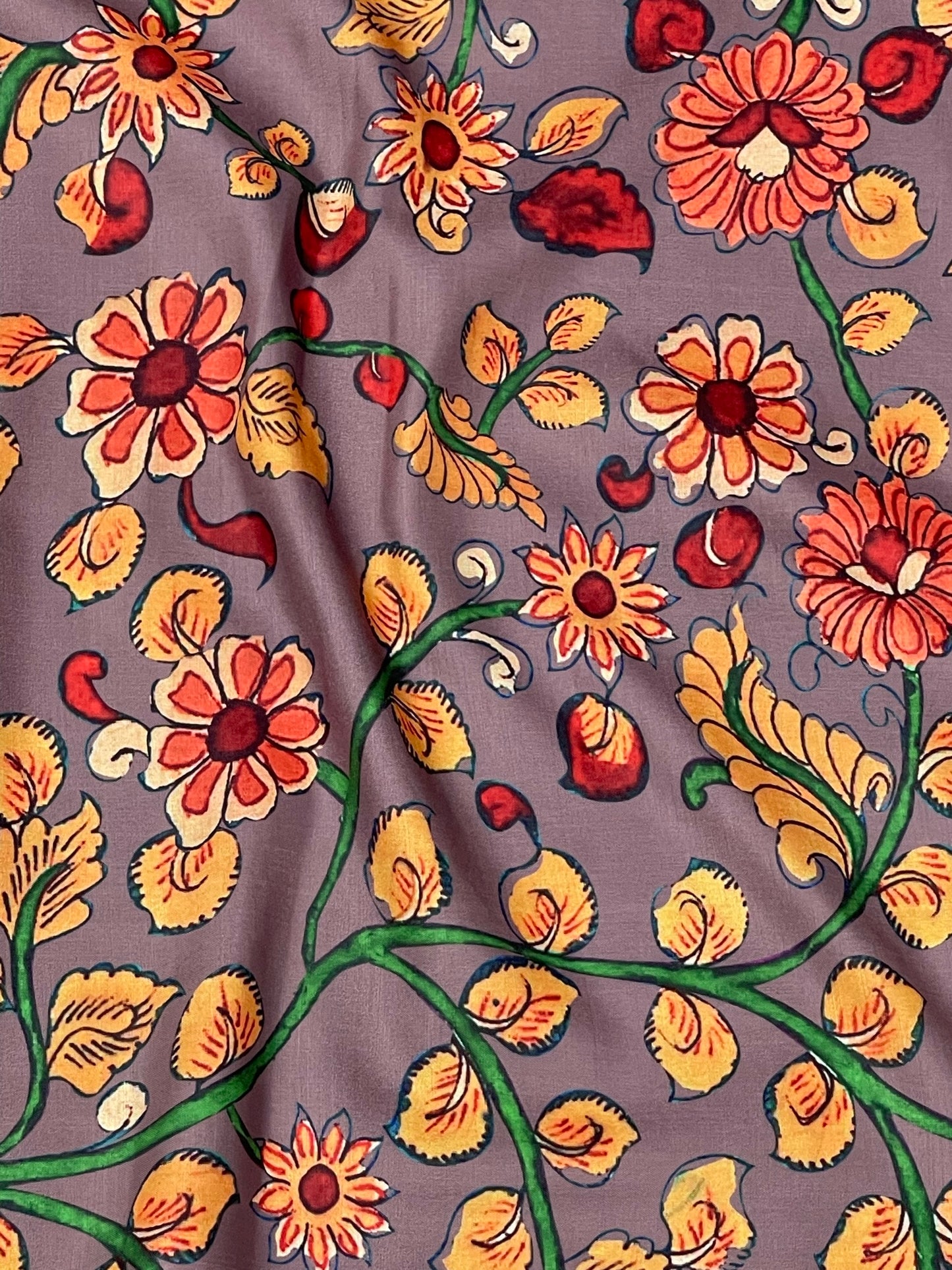 Kalamkari Print On Muslin