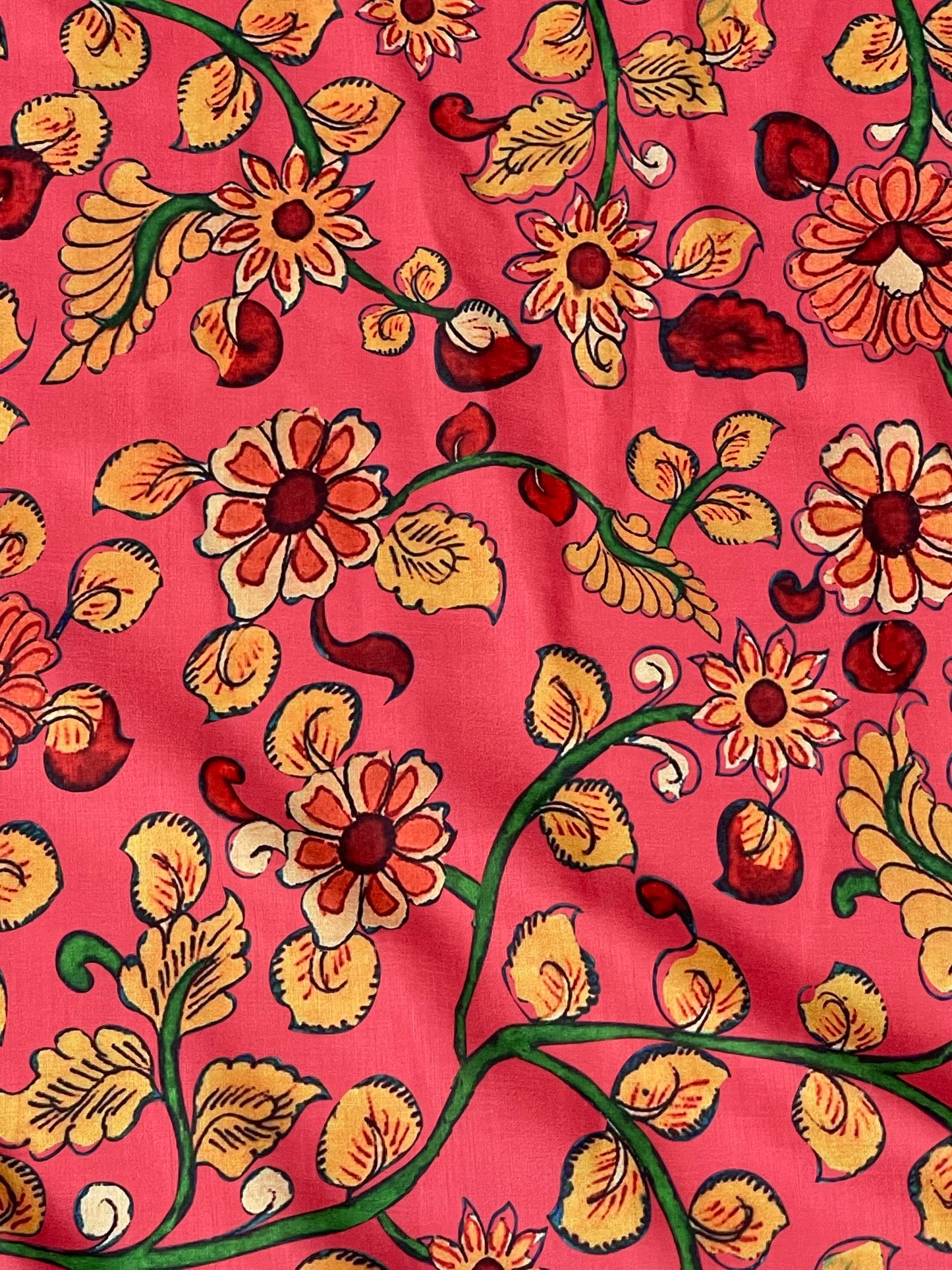 Kalamkari Print On Muslin
