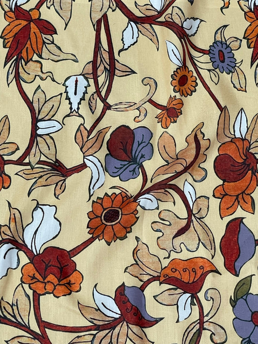 Kalamkari Print On Muslin