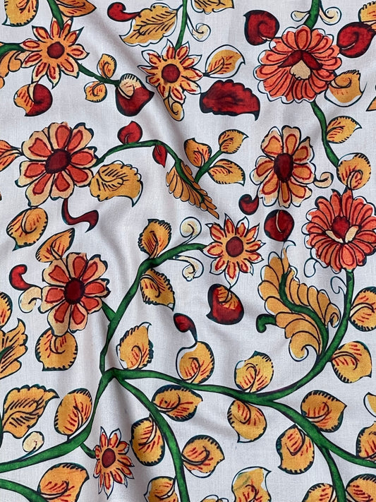 Kalamkari Print On Muslin