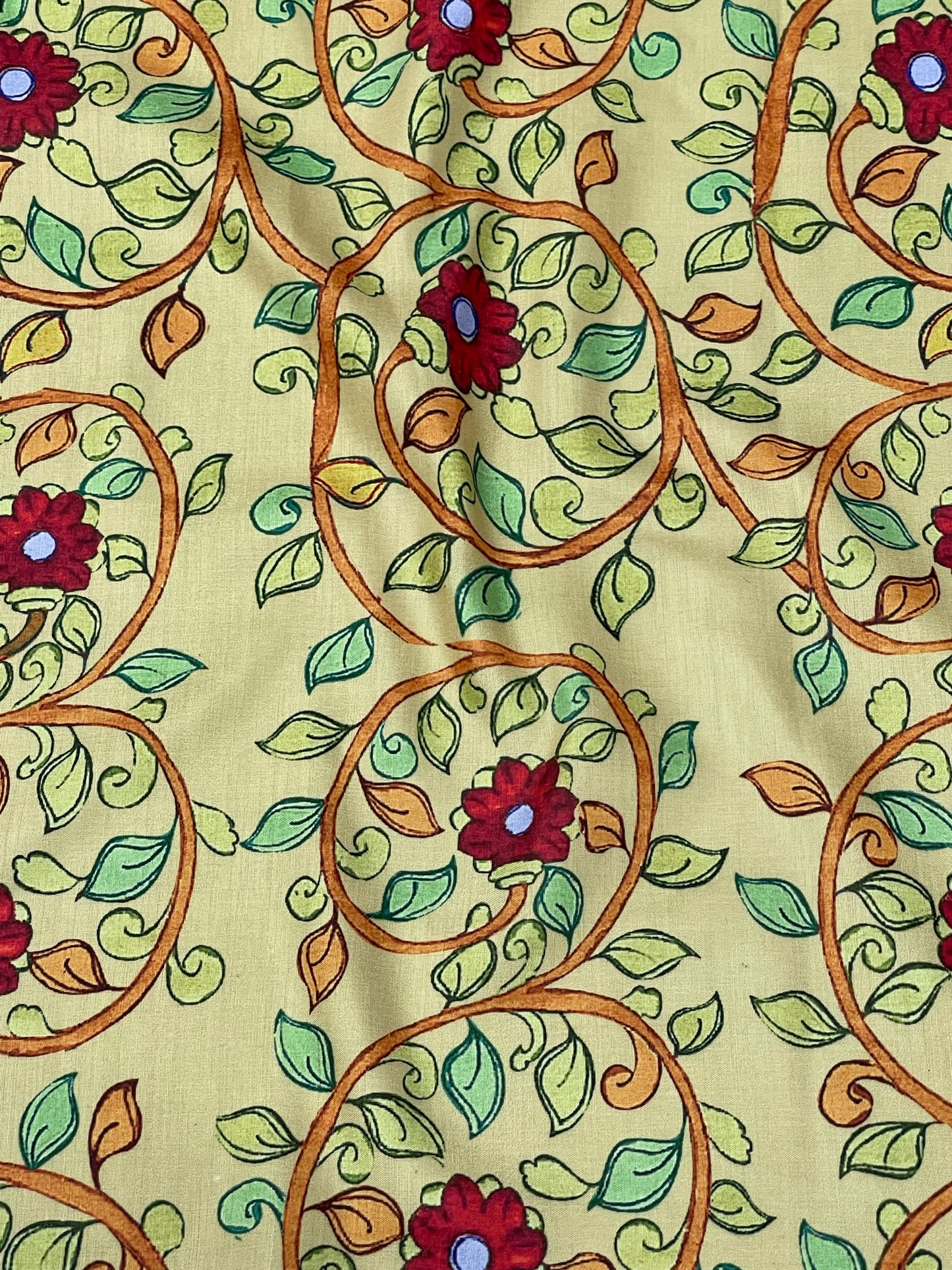 Kalamkari Print On Muslin