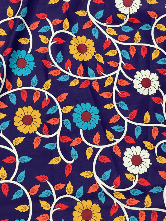 Kalamkari Print On Muslin