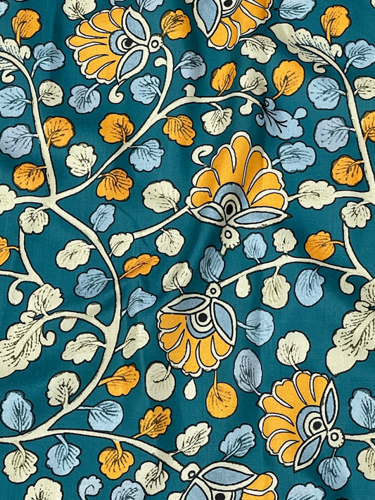 Kalamkari Print On Muslin