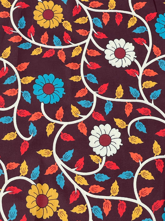 Kalamkari Print On Muslin