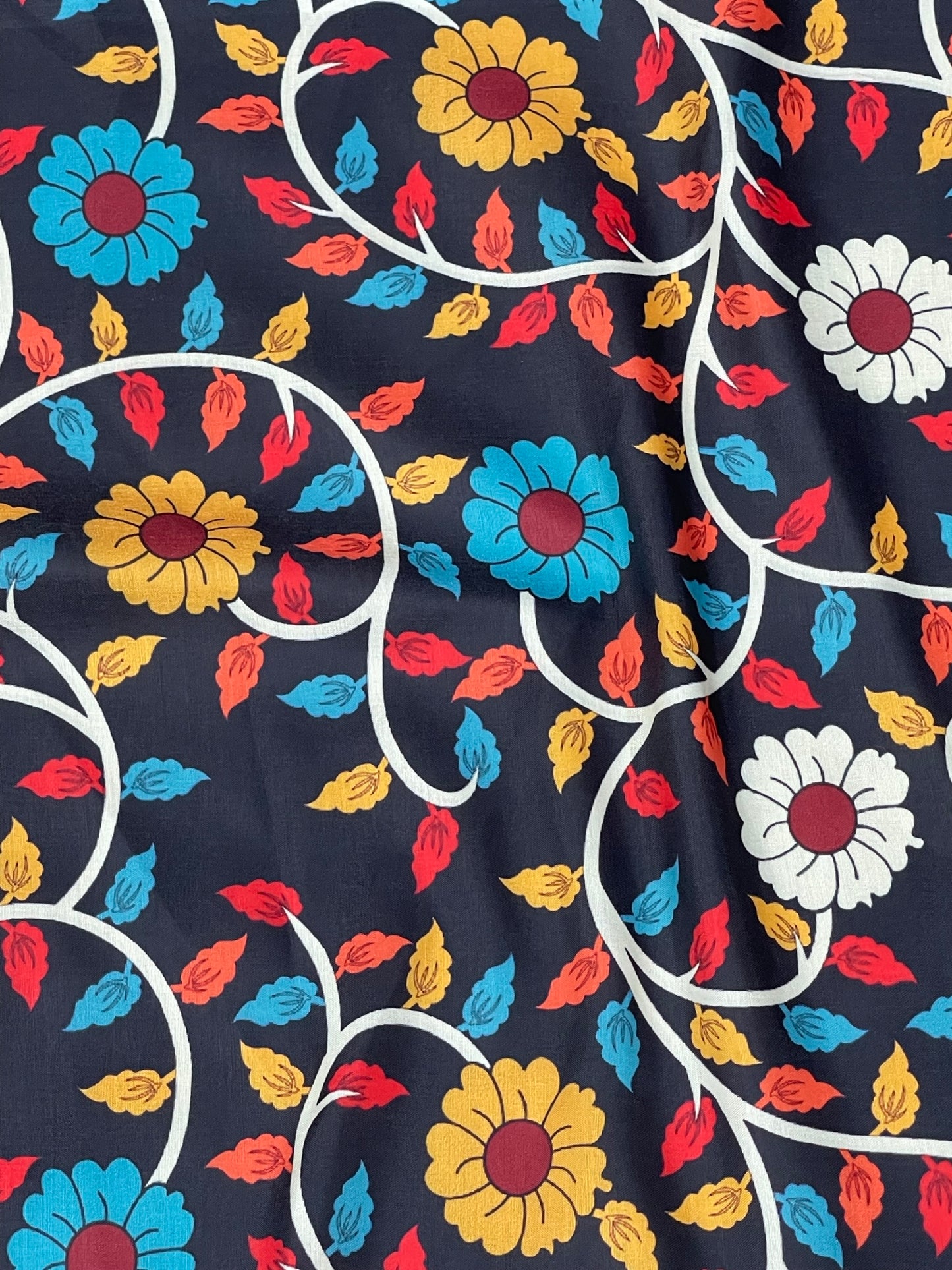 Kalamkari Print On Muslin